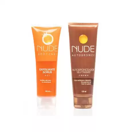 Autobronceador120ml + Exfoliante  120ml- NUDE