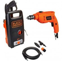 Hidrolavadora Black+decker Bw13-b31450psi + Taladro Percutor