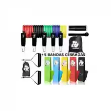 Kit  bandas para ejercicio + Accesorios