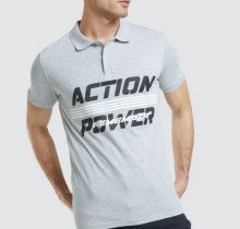 Polo Hombre Gris Action Power - Facol