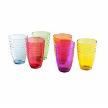 Set 6 vasos de colores 350 ml