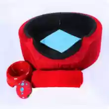 Set para mascota (Cama + Comedero + Pañal + Juguete + Cobija)