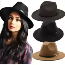 Sombrero para mujer en paño de alta calidad