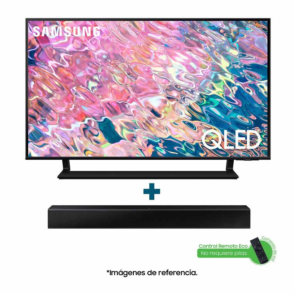 Televisor Samsung  smart tv QLED 4K 50"+ barra de sonido T400 F-QN50Q65BAKX